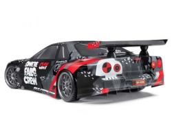 Радиоуправляемая машина для дрифта HPI E10 Drift Fail Crew Nissan Skyline R34 GT-R 4WD RTR 1:10 2.4G HPI-120091