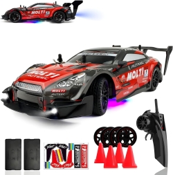 Радиоуправляемая машина для дрифта Huang Bo Nissan GTR R35 (свет, пар, 4WD 1:14) - RC-18B-1