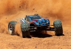 Радиоуправляемая трагги Traxxas Rustler 4X4 VX TSM 4WD 1:10 - TRA67076-4-BL