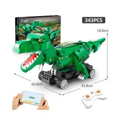 Радиоуправляемый конструктор CaDA Мир динозавров T-Rex (343 детали) - C59001W