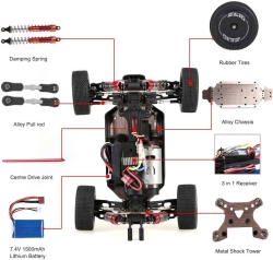 Радиоуправляемая машинка багги WLToys 1:14 - WLT-144001-RED