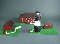 Сборная картонная модель Shipyard маяк Lighthouse Ulkokalla (№18), 1/72 - ML018