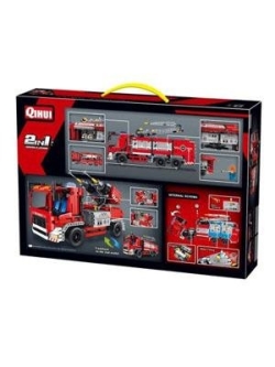 Конструктор QiHui Technic пожарная машина 2в1, 1288 деталей - QH6805