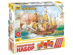 Модель Сборная ZVEZDA Корабль Френсиса Дрейка "Ревендж", подарочный набор, 1:350
