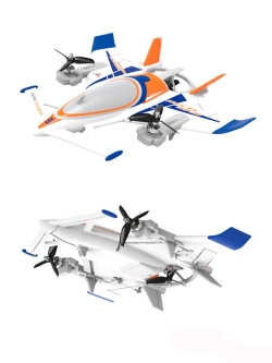 Радиоуправляемый самолет дрон XK Innovation SCI Fi Sky VTOL 3D6G 8ch - QIDI-570-BLUE