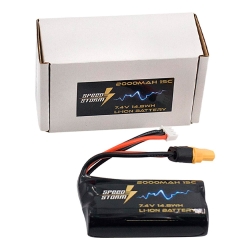 Аккумулятор Speed Storm Li-ion 18650 7.4V 2000 mAh разъем XT60 - SS-2S2000-XT60