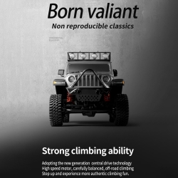 Радиоуправляемая машина внедорожник MN MODEL Wrangler RTR 4WD масштаб 1:12 2.4G - MN-128|SILVER