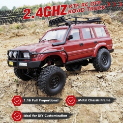 Радиоуправляемая машина WPL C54-1 (красный) 4WD 2.4G 1/16 RTR Land Cruiser - C-54-1-R