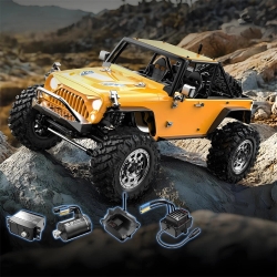Радиоуправляемый краулер MJX Hyper Go H12Y+ (желтый) FOC Brushless 4WD 2.4G LED 1/12 RTR