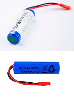 Аккумулятор Li-Po 500mAh, 3.7V JST для Huina 1337, 1338, 1516, 1517, 1556, 1557, 1558, HNB13378