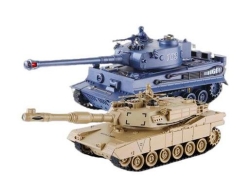 Радиоуправляемый танковый бой Zegan немецкий TIGER и Abrams, масштаб 1:28 2.4GHz - ZEG99822