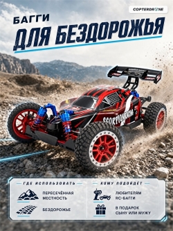 Радиоуправляемый багги Remo Hobby Scorpion 4WD RTR масштаб 1:8 2.4G RH8055-RED