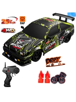 Радиоуправляемая машина для дрифта HB Toyota AE86 (4WD, свет, пар, акб, 1:16) - SC16A16