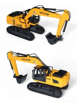 Радиоуправляемый экскаватор HUI NA TOYS RTR масштаб 1:24 2.4G - HN13510