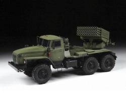 Модель Сборная ZVEZDA Российская реактивная система залпового огня Град БМ 21, 1:35