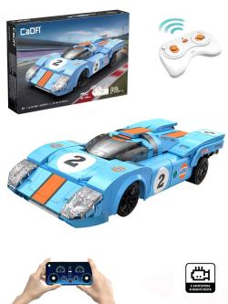 Конструктор Cada Гоночный автомобиль Azure Storm масштаб 1:20, 266 элементов - C51076W