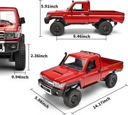 Радиоуправляемая машина MN MODEL, внедорожник Land Cruiser масштаб 1:12, 2,4 ГГц, RTR, 4WD - MN-82 Red