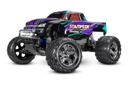 Радиоуправляемая машина TRAXXAS Stampede 1:10 2WD Brushed с электродвигателем TRA36054-61-PRPL