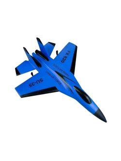 Радиоуправляемый самолет SU-35 для начинающих 2.4G - FX820-BLUE