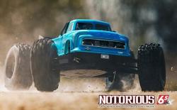 Радиоуправляемый монстр ARRMA Notorious 6S (синий) 4WD RTR масштаб 1:8 2.4G - ARA106044T2