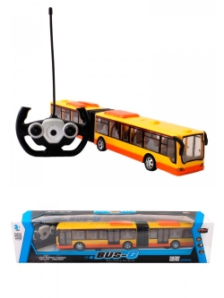 Радиоуправляемый пассажирский Автобус с гармошкой (желтый) Huang Bo - 666-676A-Y
