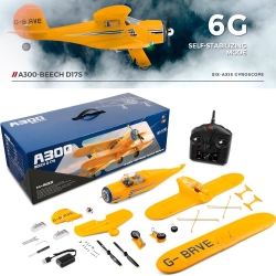 Радиоуправляемый самолет WLtoys Beech D17S RTF 2.4G - XK-A300-YELLOW