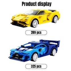 Радиоуправляемый конструктор CADA спортивный автомобиль EVO Race Car, 289 элементов - C51074W