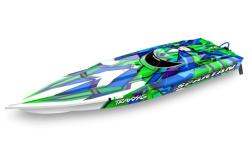 Радиоуправляемый катер TRAXXAS Spartan TSM (ready to Bluetooth module) Green с электродвигателем - TRA57076-4-G