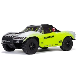 Радиоуправляемая модель шорт-корс Arrma Senton 4x4 V4 223S DSC 1/10 RTR бесщеточный, желтый - ARA4303V4T1