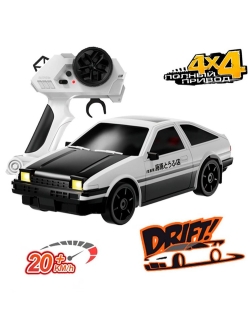 Радиоуправляемая машина для дрифта HB Toyota AE86 (19 см, 15 км/ч, свет, сменные колеса, фишки) - RC-24A