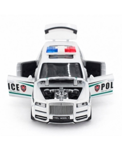 Радиоуправляемая полицейская машина Rolls-Royce Cullinan 1:22 металл - HCL-3606-WHITE