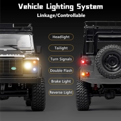 Радиоуправляемая машина джип MN MODEL Defender Silver D90 4WD 1:12 MN-99S
