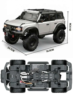 Радиоуправляемый краулер HB Beluga Grey (57 см, 4WD, 1:10) - HB-R1005
