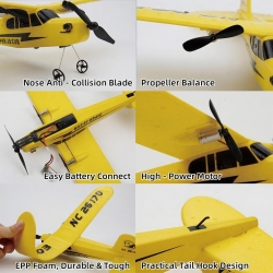 Радиоуправляемый самолет FX803 Piper J-3 RTF 2.4G - FX803