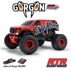 Радиоуправляемая машина монстр Arrma Gorgon 4X2 MEGA 550 Brushed 1/10 Monster Truck RTR 1:10 2.4G - ARA3230ST2