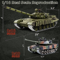 Радиоуправляемый танк Heng Long Russian Type 72 масштаб 1:16 2.4G - 3939-1Pro V7.0