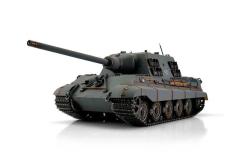 Радиоуправляемый танк Torro Jagdtiger, башня Henschel 1/16 дым (для ИК боя) V3.0 2.4G RTR TR11511-GY-3.0