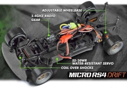 Радиоуправляемая машина для дрифта HPI Micro RS4 Drift Fail Crew Nissan Skyline R34 GT-R 4WD RTR 1:18 2.4G HPI-120101
