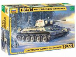 Модель Сборная ZVEZDA Советский танк Т-34/76 1943 УЗТМ, 1:35