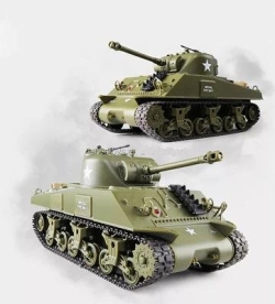 Радиоуправляемый танк Heng Long US M4A3 Sherman масштаб 1:30 RTR - HL3841-01