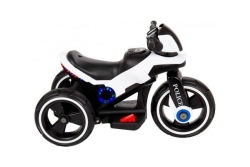Детский мотоцикл на аккумуляторе Y-MAXI Police White - SW198A-WHITE