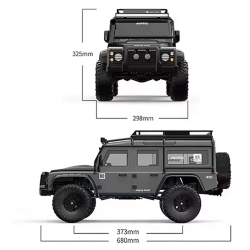 Радиоуправляемая машина краулер MJX Defender Hyper Go 1/8 Трофи модель Brushless 4WD 2.4G LED - MJX-H8H-GREY