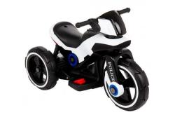 Детский мотоцикл на аккумуляторе Y-MAXI Police White - SW198A-WHITE