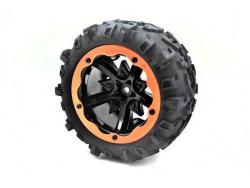 Колесо в сборе для Remo Hobby RH8035/36 (правое красное), 1шт., P3978O-R 