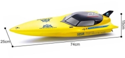 Радиоуправляемый катер Create Toys Yellow Cruel - CT-2062K-YELLOW