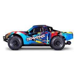 Радиоуправляемая машина шорт-корс Traxxas Maxx Slash 1:10 4WD 6S Brushless RTR c аппаратурой TQi™ 2.4 GHz TSM (цвет Рок-н-Ролл) - TRA102076-4-RNR