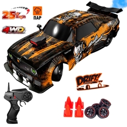 Радиоуправляемая машина для дрифта HB Ford Mustang (4WD, свет, пар, акб, 1:16) - SC16A17