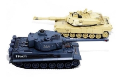 Радиоуправляемый танковый бой Zegan немецкий TIGER и Abrams, масштаб 1:28 2.4GHz - ZEG99822