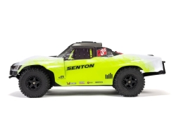 Радиоуправляемая модель шорт-корс Arrma Senton 4x4 V4 223S DSC 1/10 RTR бесщеточный, желтый - ARA4303V4T1
