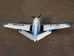 Радиоуправляемый самолет Top RC ST Beechcraft Bonanza V35 1280мм PNP - top085B